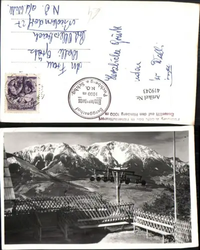 419243,Puchberg am Schneeberg Sessellift auf den Himberg Bergkulisse
