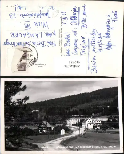 419251,Mönichkirchen Teilansicht Alpenhotel Lang