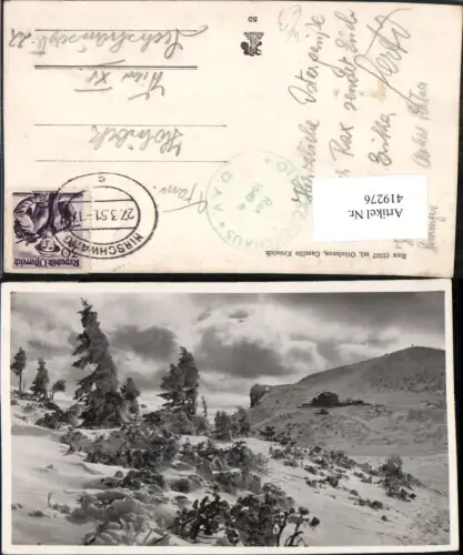 419276,Rax Ottohaus Berghütte b. Reichenau Winterbild