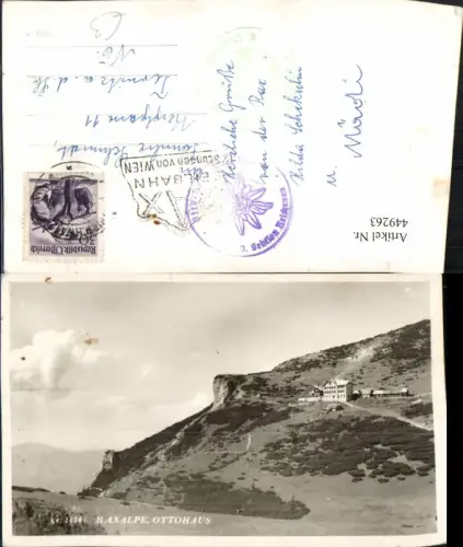 449263,Raxalpe Ottohaus Berghütte b. Reichenau