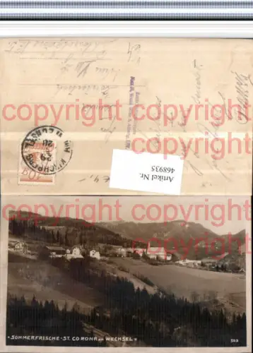 468935,St. Corona am Wechsel Totale pub Max M. Weisz 503