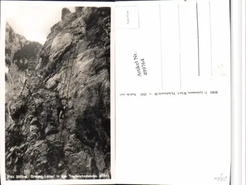 499764,Rax Große Leiter in d. Teufelsbadstube b. Reichenau Kletterer