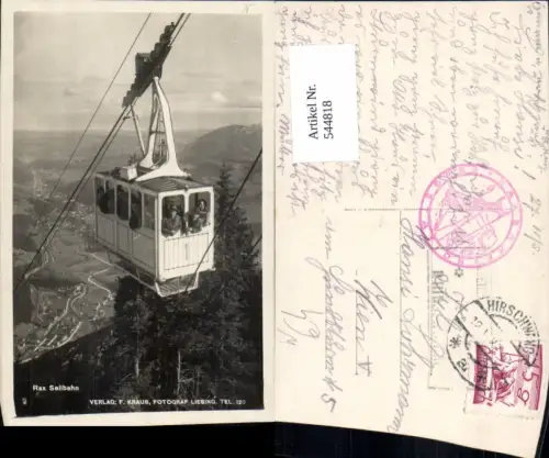 544818,Rax Reichenau Seilbahn Gondel