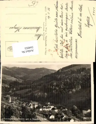 544953,tolle AK Edlitz bei Aspang am Wechsel