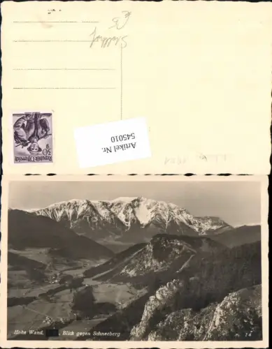 545010,Hohe Wand Stollhof Schneeberg Maiersdorf