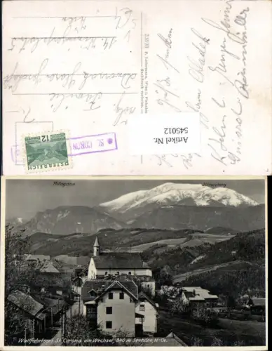 545012,St. Corona am Wechsel Postablagestempel