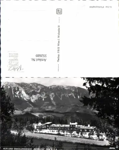 552689,Raxblick Rax Semmering Reichenau Erholungsheim