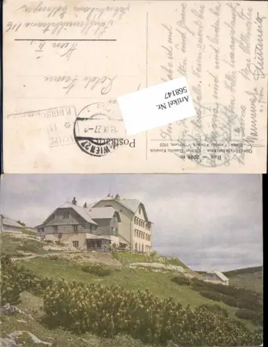 568147,Rax Reichenau Otto Törl Schutzhaus Hirschwang Prein