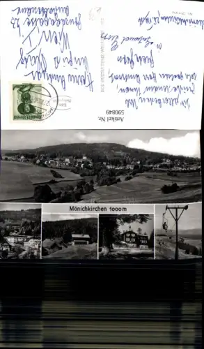 590849,Mehrbild Ak Mönichkirchen a. Wechsel Sessellift Totale