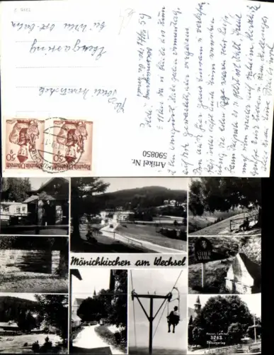 590850,Mehrbild Ak Mönichkirchen a. Wechsel Sessellift Ansichten