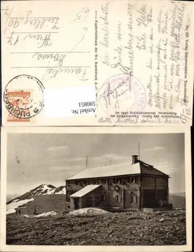 590851,Fischerhütte a. Kaiserstein Hochschneeberg Puchberg am Schneeberg