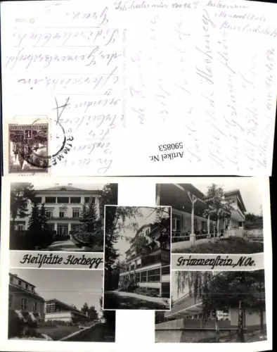 590853,Mehrbild Ak Heilstätte Hochegg Grimmenstein