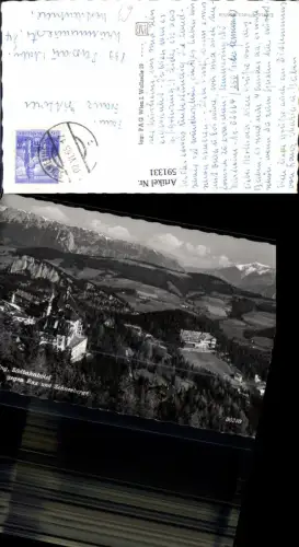 591331,Foto Ak Semmering Südbahnhotel geg. Rax u. Schneeberg