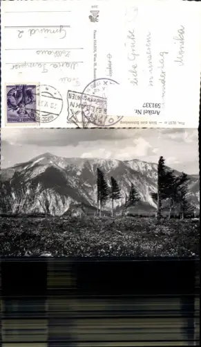 591337,Foto Ak Rax Blick zum Schneeberg Hirschwang Reichenau an der Rax