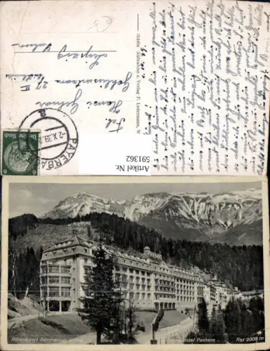 591362,Semmering Grand Hotel Panhans