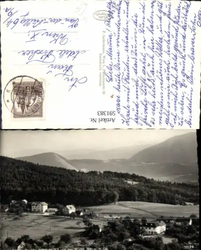 591383,Foto Ak Prigglitz a. d. Wiese Totale