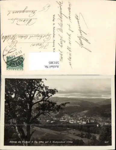 591385,Aspang a. Wechsel m. d. Hochwechsel Aspang-Markt