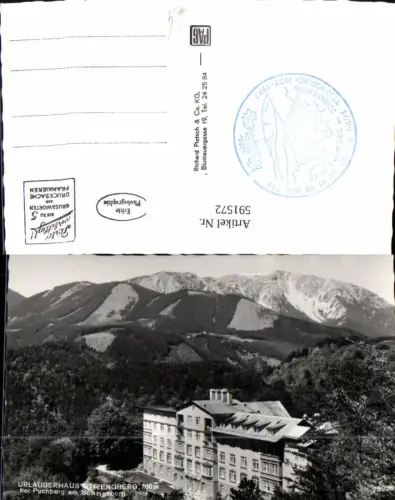 591572,Foto Ak Urlauberhaus Strengberg b. Puchberg a. Schneeberg