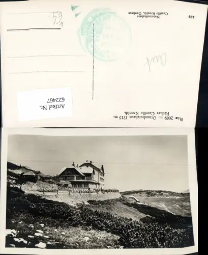 622467,Foto Ak Rax Ottoschutzhaus Ottohaus Reichenau an der Rax