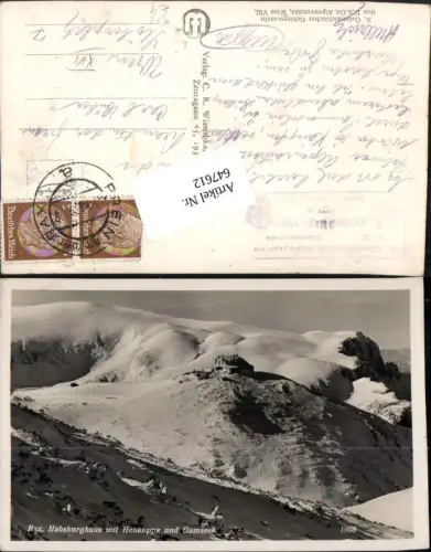 647612,Rax Habsburghaus Heukuppe Gamseck Reichenau Prein