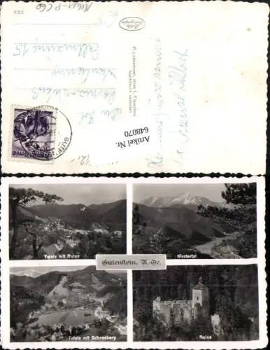 648070,Gutenstein Ruine Klostertal