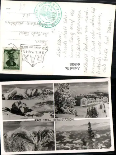 648083,Rax Reichenau Bergstation Ottohaus