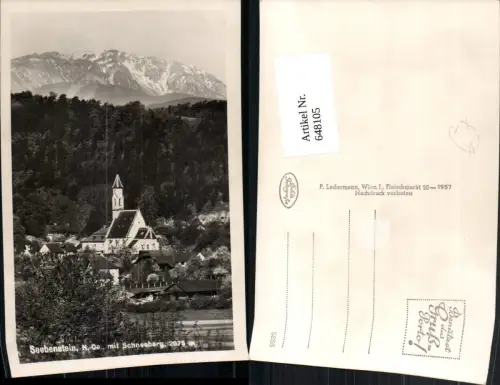 648105,Foto Ak Seebenstein m. Schneeberg