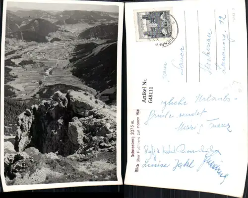 648111,Schneeberg Blick über Puchberg zur Hohen Wand Puchberg am Schneeberg