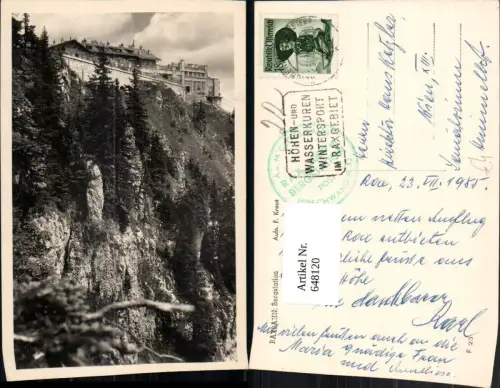 648120,Raxbahn Bergstation Hirschwang an der Rax Seilbahn Reichenau an der Rax