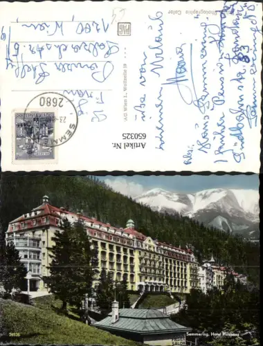 650325,Semmering Hotel Panhans