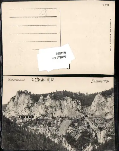 661592,Semmering Weinzettelwand pub K. Ledermann 455A