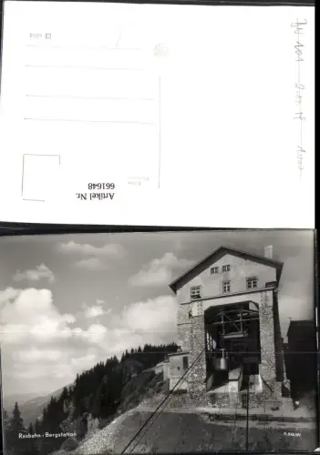 661648,Foto Ak Raxbahn Bergstation Gondel Seilbahn Reichenau an der Rax