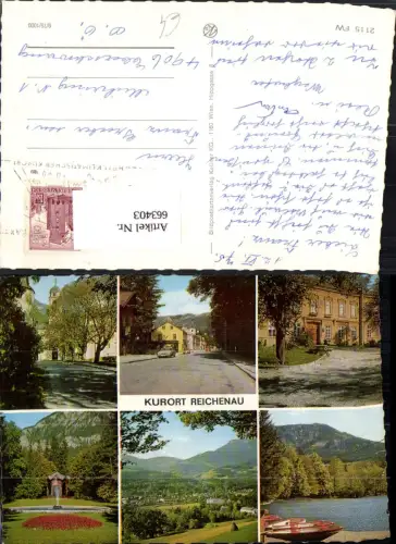 663403,Mehrbild Ak Reichenau a. d. Rax