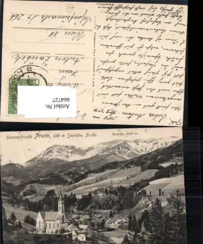 664727,Prein a. d. Rax Raxalpe Reichenau an der Rax pub P. Ledermann 11816