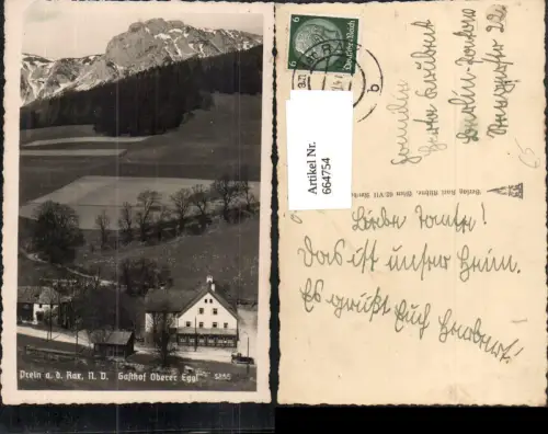 664754,Foto Ak Prein Reichenau a. d. Rax Gasthof Oberer Eggl