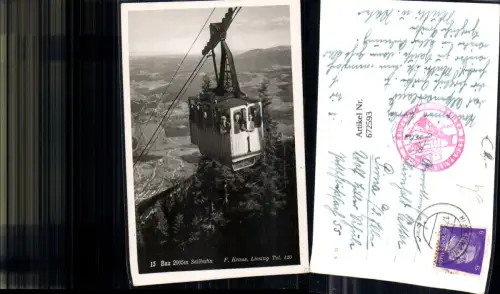 672593,Foto Ak Rax Seilbahn Gondel 1 Reichenau a. d. Rax
