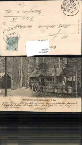 697348 Waldschenke kl. Höllenthal b.d. Rax Nasswald