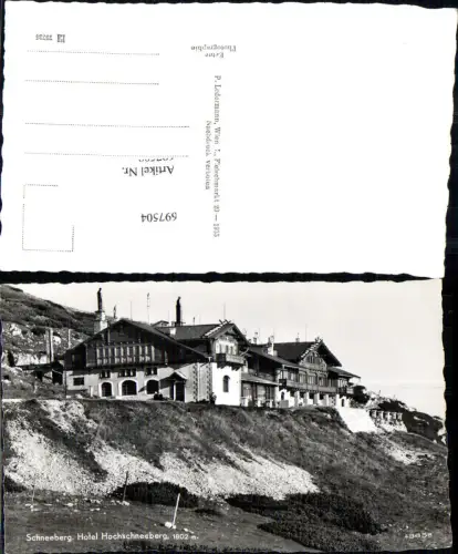697504 Puchberg am Schneeberg Hochschneeberg Hotel