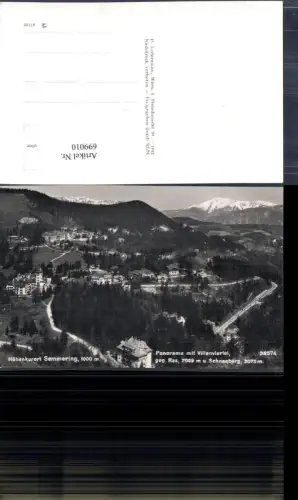 699010 Semmering Heeres Kurlazarett