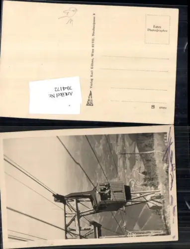 704172 Raxseilbahn Rax Seilbahn b. Reichenau Prein