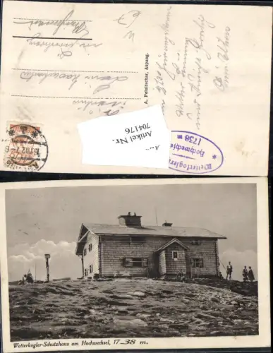 704176 Wetterkogler Schutzhaus Hochwechsel Aspang Aspangberg St. Peter