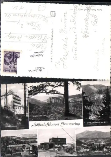 704291 Semmering Sonnwendhof Sessellift Lift Hirschenkogel