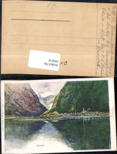105034,Künstlerkarte F. Kopallik Hallstatt Hallstättersee Philipp e Kramer