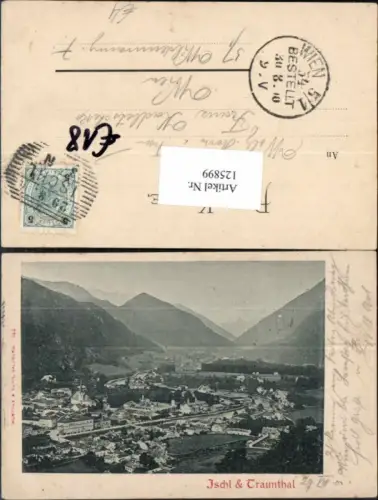 125899,Litho Ischl m. Traunthal 1900