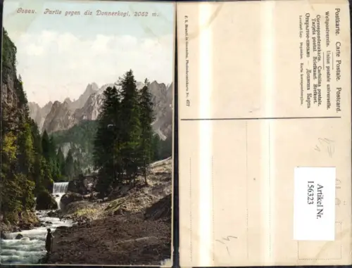 156323,Gosau Partie geg. d. Donnerkogl pub F E Brandt 477