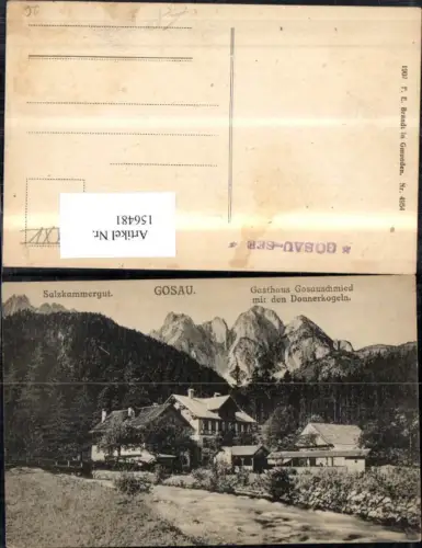 156481,Gosau Gasthaus Gosauschmied m. d. Donnerkogeln Salzkammergut