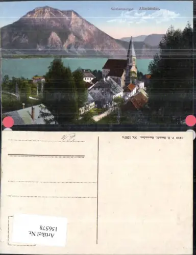 156578,Altmünster Traunsee Salzkammergut pub F E Brandt 1203 c