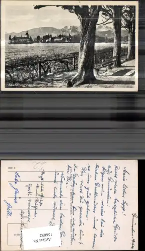 156652,Gmunden Esplanade Salzkammergut Schloss Orth 1944 pub F E Brandt 6377