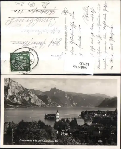 167552,Gmunden See u. Landschloss Orth