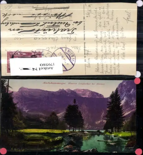 179580,Salzkammergut Hinterer Langbathsee b. Ebensee pub F. E. Brandt 139